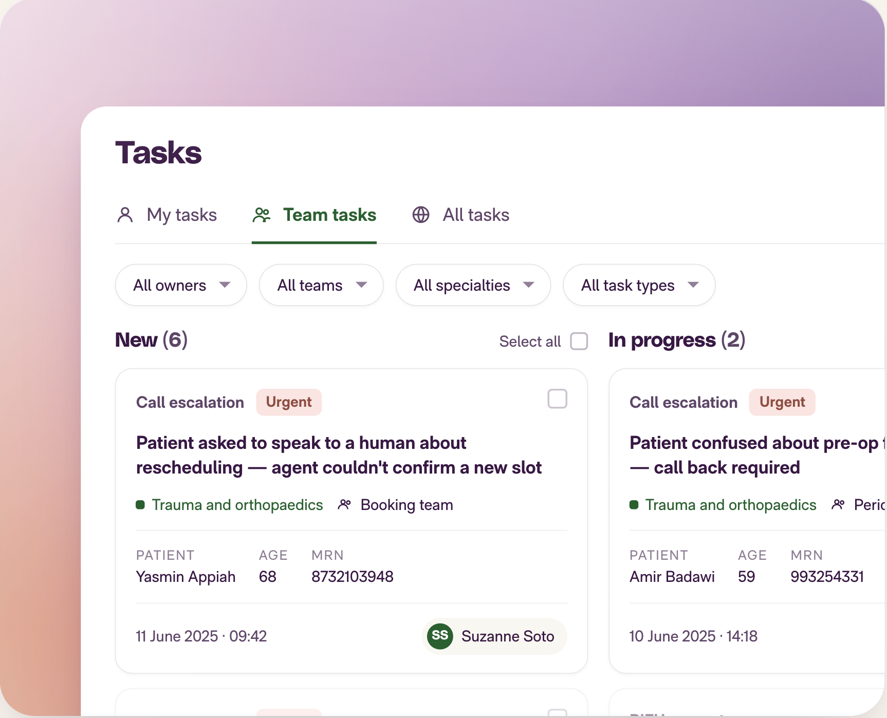 Tasks