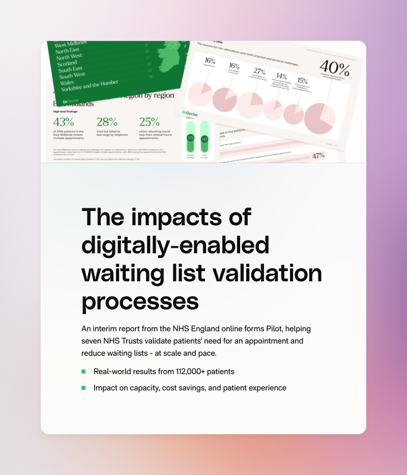 The impacts of digitally-enabled waiting list validation processes