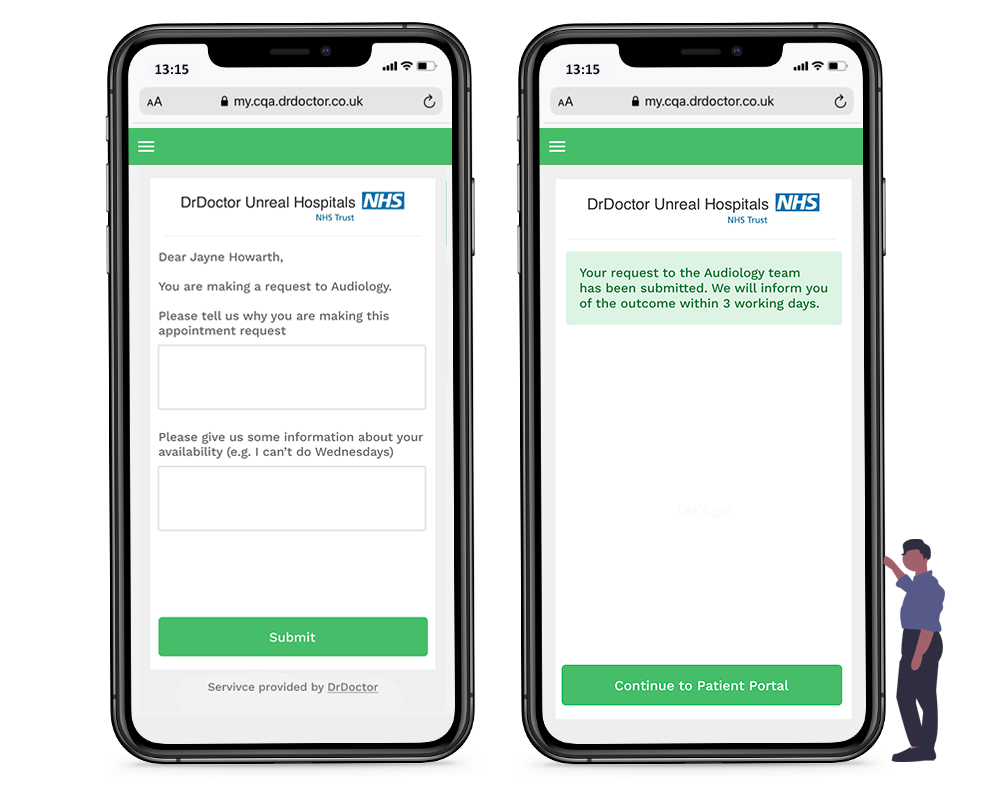 PATIENT REQUEST FOR WEBPAGE