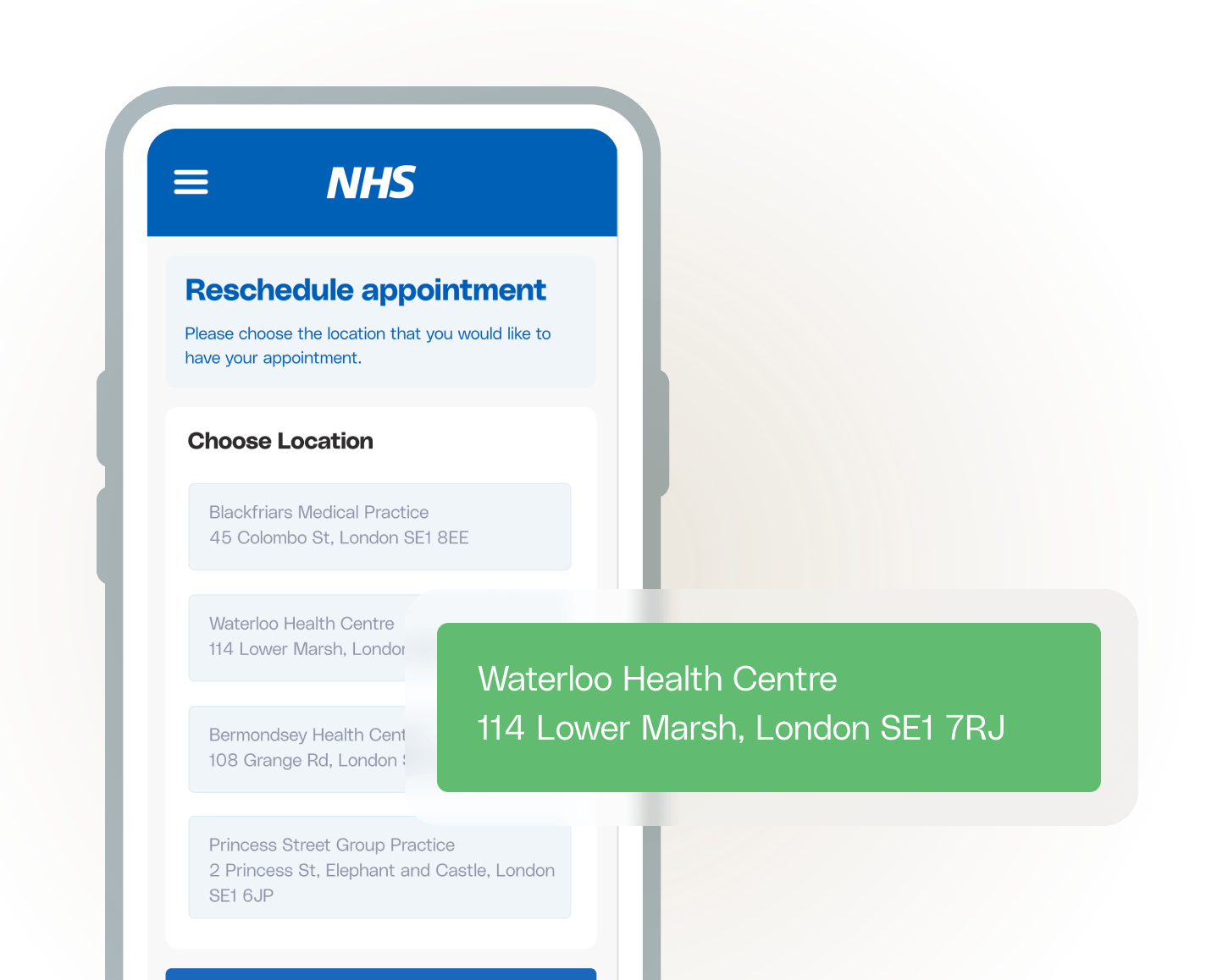 Patient self-service via SMS or portal
