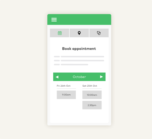 Patient-led Booking